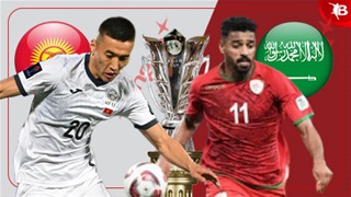 00h30 ngày 22/1: Kyrgyzstan vs Saudi Arabia